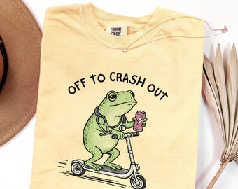 Camiseta divertida de enfermera con forma de rana, colores cómodos, regalos para la Semana de agradecimiento a la enfermera, camiseta de enfermera sarcástica, camiseta de auxiliar de enfermería del turno de noche, enfermera rana a punto de desmayarse