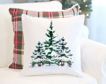 Coussin Lombaire De Noël – Menthe Poivrée Brodé 14x24 – Neuf (Snow Day Cozy)
