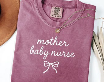 Chemise infirmière mère bébé couleurs confort chemise infirmière post-partum cadeau pour mère bébé infirmière chemise infirmière coquette chemise infirmière preppy cadeaux infirmière