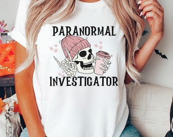 Camisa de investigador paranormal, camisa de cazador de fantasmas, suéter paranormal, amante de los fantasmas, regalo para investigador paranormal