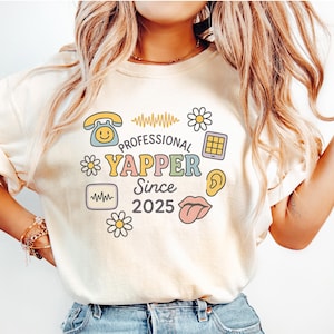 SLP Shirt Comfort Kleuren Logopedist Shirt Spraaktaal Shirt SLP Verpleegkundige SLP Shirt Spraaktaal Patholoog Doodle T-shirt