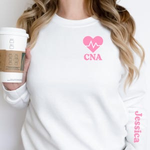 CNA Sweatshirt CNA Shirt Certified Nursing Gift CNA Crew Neck Certified Nursing Assistant Sweatshirt Gift For Cna