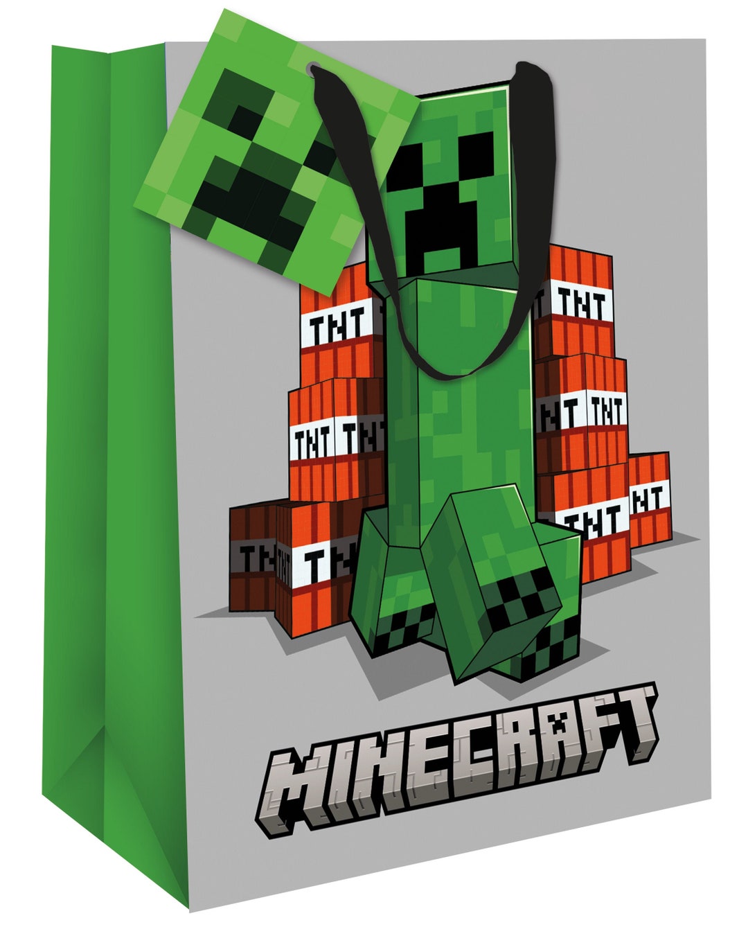 Simpel Minecraft Present Minecraft Birthday Present Gift Bag 33cm X 26cm Sustainably Resourced ...