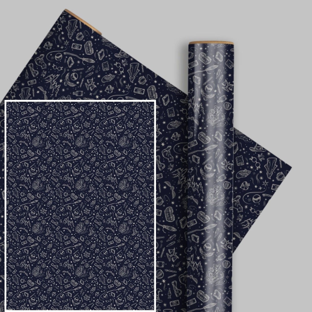 Harry Potter Birthday Wrapping Paper 4m Roll Gift Wrap Etsy UK