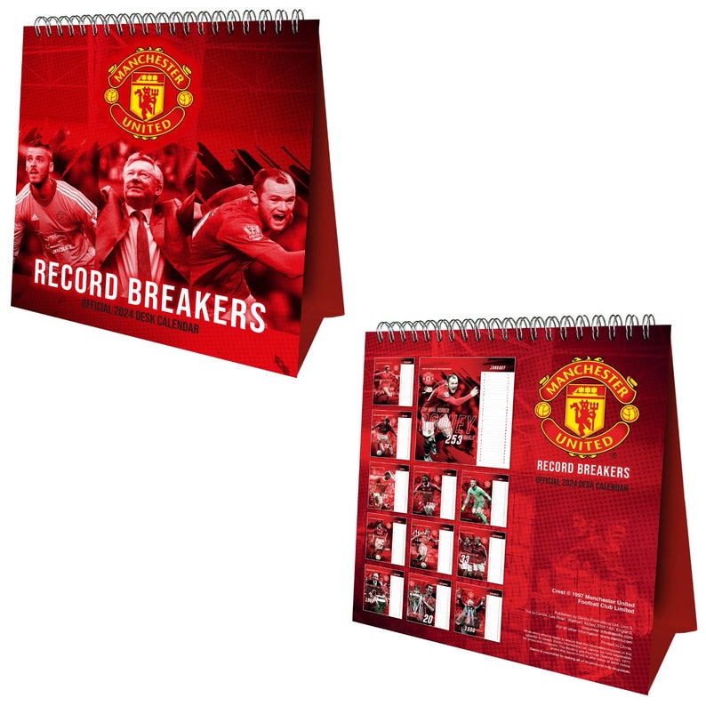 2024 Football Desk Calendars/ Planners Monthly Organisers Sustainably