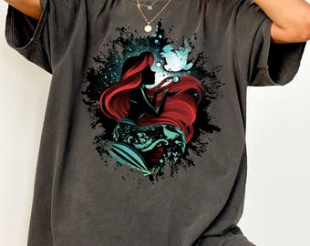 Comfort Colors® Ariel Shirt, Disney Princess Shirt, Princess Snow White Gift, Disney Girls Trip Tee, The Little Mermaid Ariel, Retro Shirt