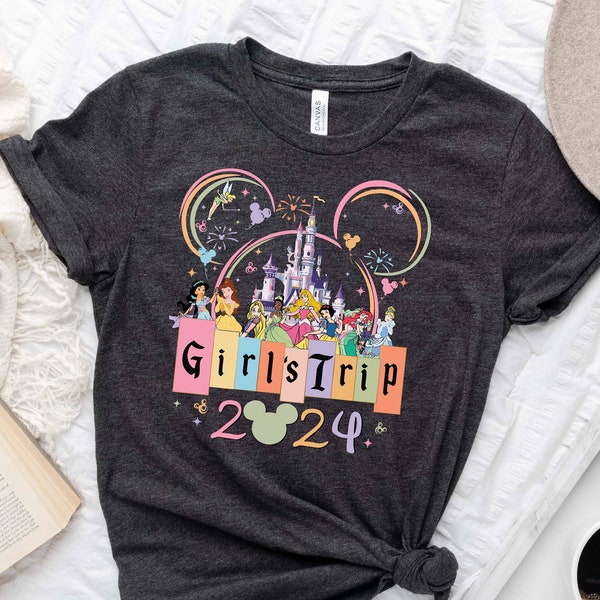 Disney Girls Trip 2024 Shirt, Disney Girls Vacation Shirt,  Besties Trip 2024 Shirt, Walt Disney Shirts, Disney Family Trip 2024 Shirt