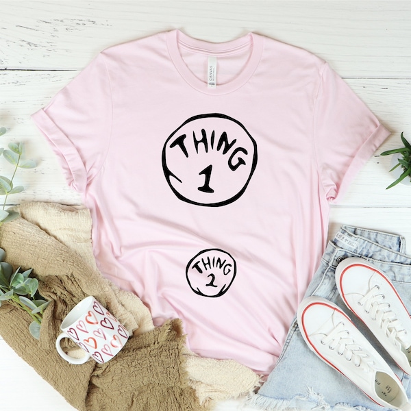 Thing 1 Thing 2 Pregnant Shirt, Maternity Halloween Top, Things 1 and 2, Fun Halloween Maternity Top, Maternity Couples Costume