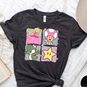 Princess Girls Shirt, Princess Peach Shirt, Princess Peach T-Shirt, Super Mario Shirt, Group Birthday Shirt, Cute Group Shirt, Friends Shirt