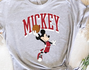 Mickey Basketball Jordan Shirt, Mickey Basketball Soft Cotton Shirt, Disney Sports, Magic Kingdom, Disney Tee, Disneyland Shirt