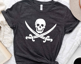 Pirate Shirt. Skull Shirt. Super Soft and Comfy Unisex T-Shirt. Pirate T-shirt. Mermaid Shirt. Parade Shirt. Cruise Shirt. Boating Shirt.