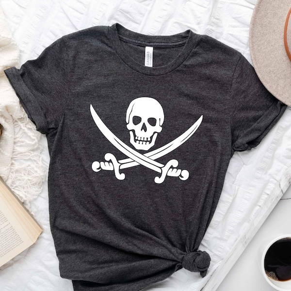 Pirate Shirt. Skull Shirt. Super Soft and Comfy Unisex T-Shirt. Pirate T-shirt. Mermaid Shirt. Parade Shirt. Cruise Shirt. Boating Shirt.