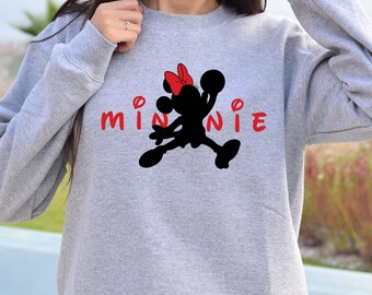 Minnie Basketball Sweatshirt, Mickey Jordan Sweatshirt, Gift for Basketball Lover Girl, Disney Basketball Player, Minnie Sports Hoodie