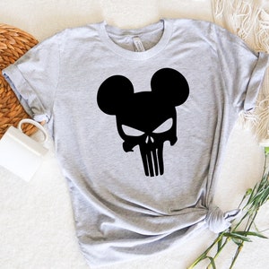 Punisher Mickey T-Shirt, Mickey Shirt, Unisex Mickey Shirt, Punisher, Disney Shirt