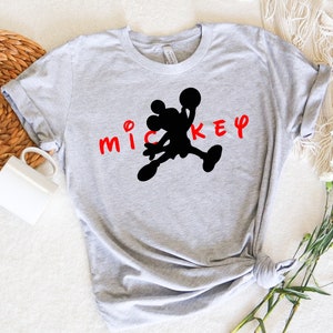 Mickey Jordan Shirt, Mickey Basketball Soft Cotton Shirt, Disney Sports, Magic Kingdom, Disney Tee, Disneyland Shirt
