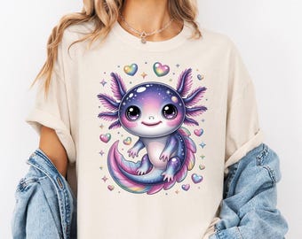 Axolotl Shirt, Dumpling Shirt, Animal Lover Tee, Axolotl Gifts, Axolotl Birthday Shirt, Cute Axolotl Shirt, Gifts for Her, Cute Dumpling