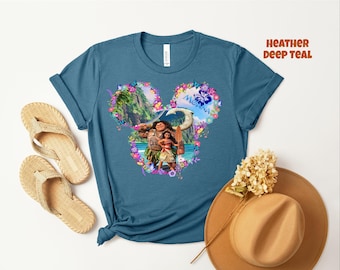 Moana Shirt, Moana and Maui Shirt, Cool Moana Shirt, Moana Fan Shirts, Moana Family Shirts, Vibrant Colors, Moana Lover Shirt, Moana Gift
