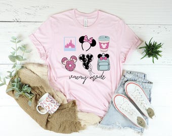 Disney Vacay Mode Shirt, Disneyland Shirt, Minnie Mouse Shirt, Minnie Shirt, Park Day Essentials Tee, Disney Travel Shirt,Happiest Place Tee