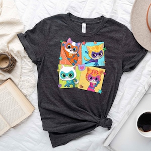 Disney Superkitties Shirt, Superkitties Character, Super Cat Shirt, Bitsy Cat, Ginny Cat, Buddy Cat, Sparks Shirt, Junior Superkities