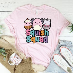 Squish Squad Shirt, Cute Squishmallow Shirt, Squishmallow Birthday Girl Shirt, Birthday Girl Shirt, Squishmallow Girl, Squish Squad Birthday