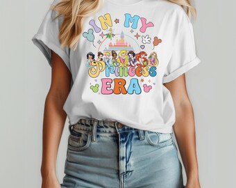 In My Princess Era Shirt, Girls Trip Shirt, Princess Birthday Trip, Disney Princess Matching Shirt, Princess Eras Tour Shirt