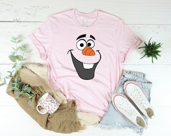 Olaf Shirt, Disney Olaf Shirt, Disneyland Shirt, Disney Trip Shirt, Disneyworld Shirt, Elsa And Olaf Shirt, Olaf Face Shirt