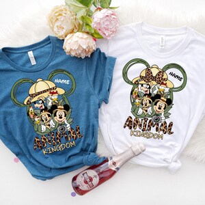 Family Animal Kingdom Custom Name Shirts, Disney Animal Kingdom Shirts, Animal Kingdom Family Matching Shirts, Minnie Mickey Animal Kingdom