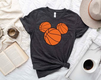 Mickey Basketball Shirt, Disney Sports Shirt, Mickey Mouse Basketball Shirt, Mickey Head Shirt, Basketball Shirt, Basketball Lover Shirt