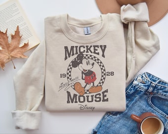 Vintage Mickey Sweatshirt, Retro Mickey Mouse Sweatshirt, Disney Vacation Shirt, Disneyland Mickey Sweatshirt, Magic Kingdom Sweatshirt, Tee