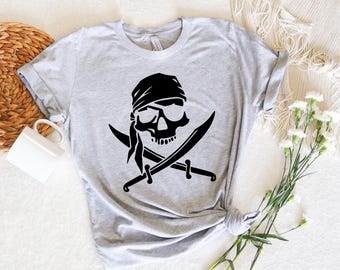 Pirate Shirt. Skull Shirt. Super Soft and Comfy Unisex T-Shirt. Pirate T-shirt. Mermaid Shirt. Parade Shirt. Cruise Shirt. Boating Shirt.