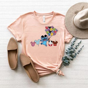Stitch Snacks Shirt, Stitch Shirt, Disney Shirt, Stitch Balloon Shirt, Disneyland Shirt, Disney Group Shirt, Disney Snack Shirt immagine 3