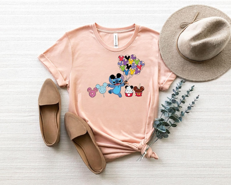 Stitch Snacks Shirt, Stitch Shirt, Disney Shirt, Stitch Balloon Shirt, Disneyland Shirt, Disney Group Shirt, Disney Snack Shirt immagine 3