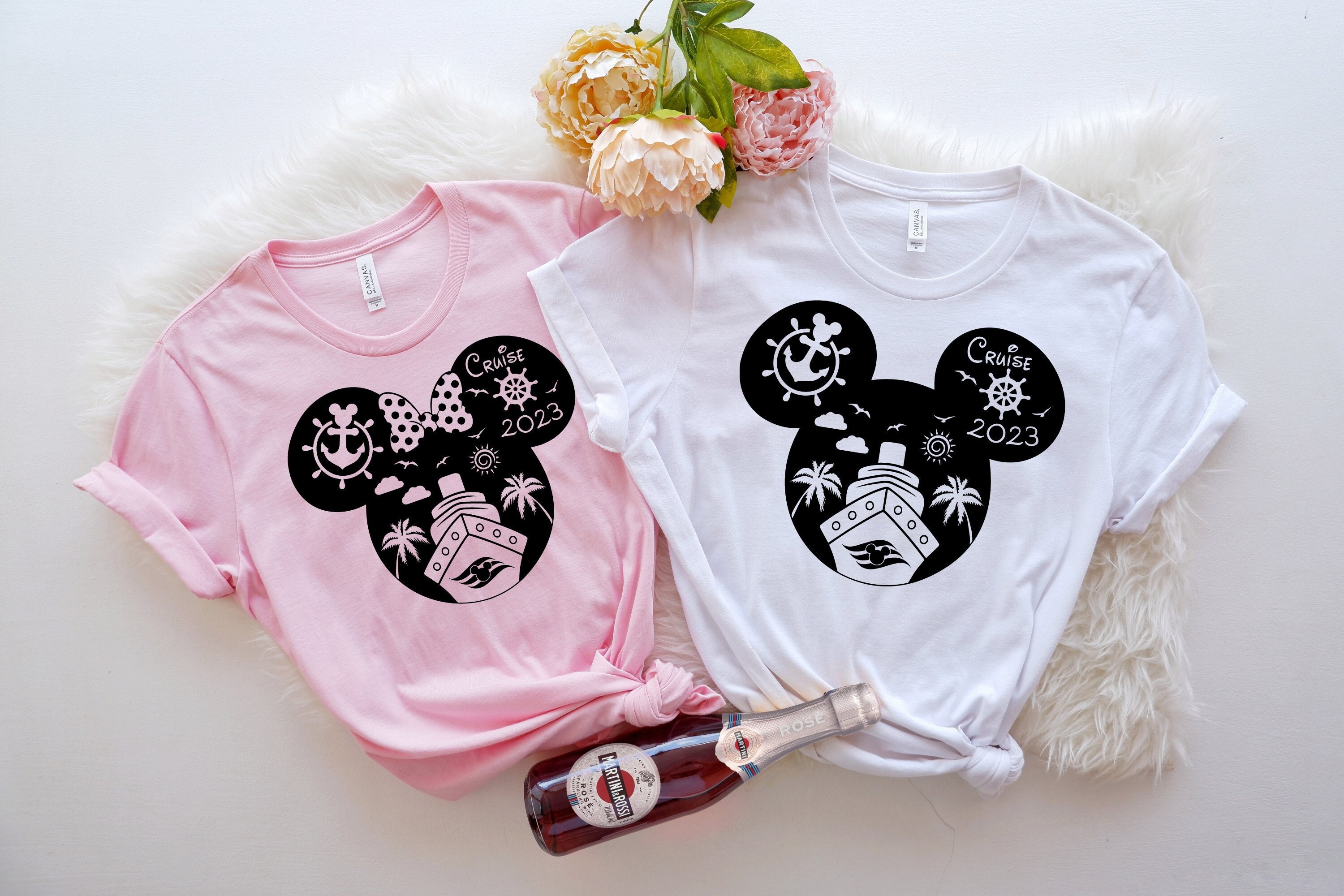 Disney ネイビー　長袖シャツ Mサイズ Disney cruise 限定 NEW Disney Cruise Line Shirt Adult Medium Blue Wonder
