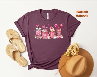 Womens Valentines Day Shirt, Valentine Coffee Shirt, Valentines Day Shirt, Squishmallow Shirt, Squish Squad Shirt, Cute Squishmallow Shirt