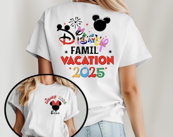 Disney 2026 Family Vacation Shirt, Mickey Castle Disneyland Trip