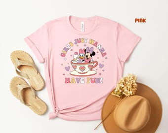 Girls Just Wanna Have Fun, Disney Minnie Daisy Summer Shirt, Best Friends, Disney Besties Shirt, Disneyworld Shirt, Disney Summer Shirt,Gift