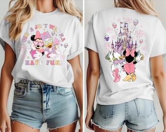 Disney Summer Shirt, Disney Minnie Daisy Summer Shirt, Girls Just Wanna Have Sun, Disney Besties Shirt, Disneyworld Shirt, Girls Trip Shirt