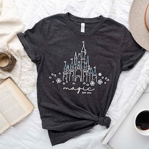 Magical Disney Castle Shirt, Women&#39;s Shirt, Trip Shirt, Disney Family Shirt, Disneyworld Shirt, Disney Shirts For Family, Disney Shirts