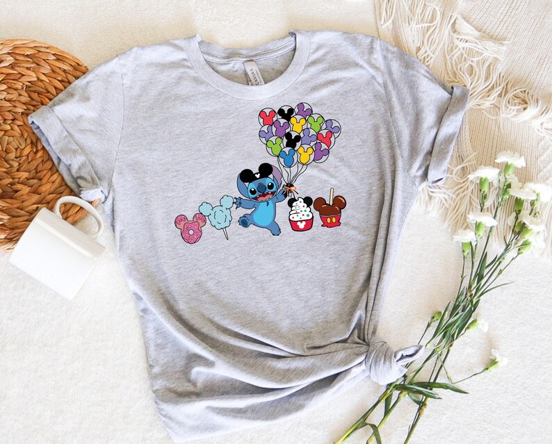 Stitch Snacks Shirt, Stitch Shirt, Disney Shirt, Stitch Balloon Shirt, Disneyland Shirt, Disney Group Shirt, Disney Snack Shirt immagine 4