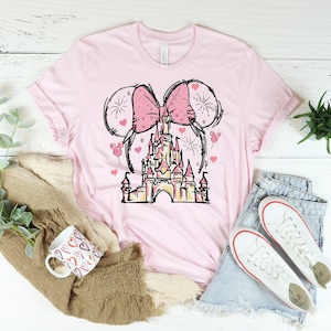 Disney Watercolor Castle Shirt, Disney Family Shirt, Family Vacation Tee, Mickey Minnie T-Shirt, Disney Castle, Disney Trip Shirt