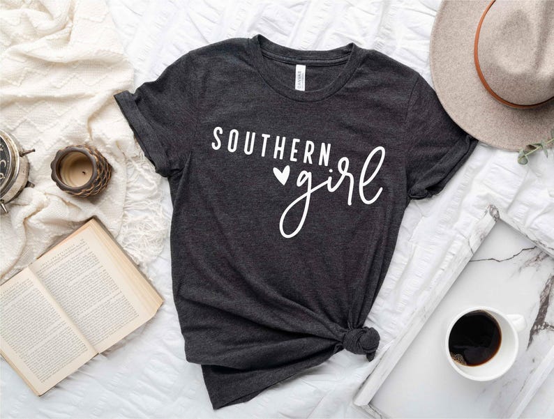 Southern Girl Shirt, Cute Southern Tee, Southern T-shirt, Gift For Her, Cute Women Shirt, Town Girl, Boho design afbeelding 3
