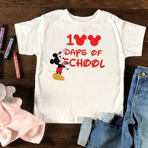 100 Days of School Shirt, Disney 100 Day Shirt, 100th Day Of School Celebration, Student Shirt, Gift For Teacher, Disney 100 Days of School