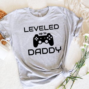 Leveled up Shirt, Dad and son matching Shirts Shirt, New Dad Shirt, Dad Shirt, Daddy Shirt, Father's Day Shirt, Gift for Dad