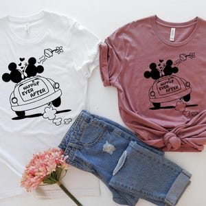 Mickey and Minnie Shirt, Happily Ever After Love Shirt, Mickey Minnie Married Shirt, Anniversary Shirt, Disney Engaged Shirt