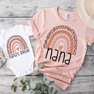 Nana and Me Matching Shirt, Granddaughter Shirt, Nanas Bestie Onesie, Rainbow Nana Shirt, Nanas Bestie Toddler, Nana Gift, Nana Shirt