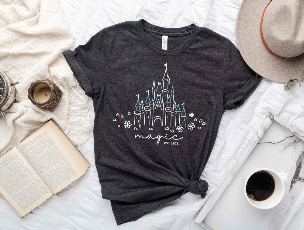 Magical Disney Castle Shirt, Disney Shirts For Family, Disney Shirts, Women'S Shirt, Disneyworld Shirt, Trip Shirt, Disney Family Shirt Printfushion