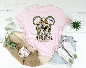 Animal Kingdom Custom Name Shirts, Disney Animal Kingdom Shirt, Animal Kingdom Family Matching Shirt, Disney Trip, Minnie Animal Kingdom Tee