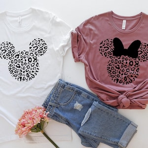Ear Shirt, Leopard Mickey Shirt, Leopard Minnie, Cheetah Mickey Shirt Minnie Shirt, Shirts for Women, Animal Kingdom shirt, Vacation Shirt