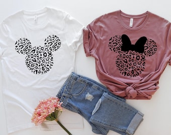Ear Shirt, Leopard Mickey Shirt, Leopard Minnie, Cheetah Mickey Shirt Minnie Shirt, Shirts for Women, Animal Kingdom shirt, Vacation Shirt