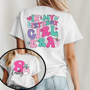Custom Squishmallow Birthday Shirt, Squish Squad Shirt, Kids Birthday Party Tees, Personalized Squishmallow Shirt, In My Birthday Girl Era